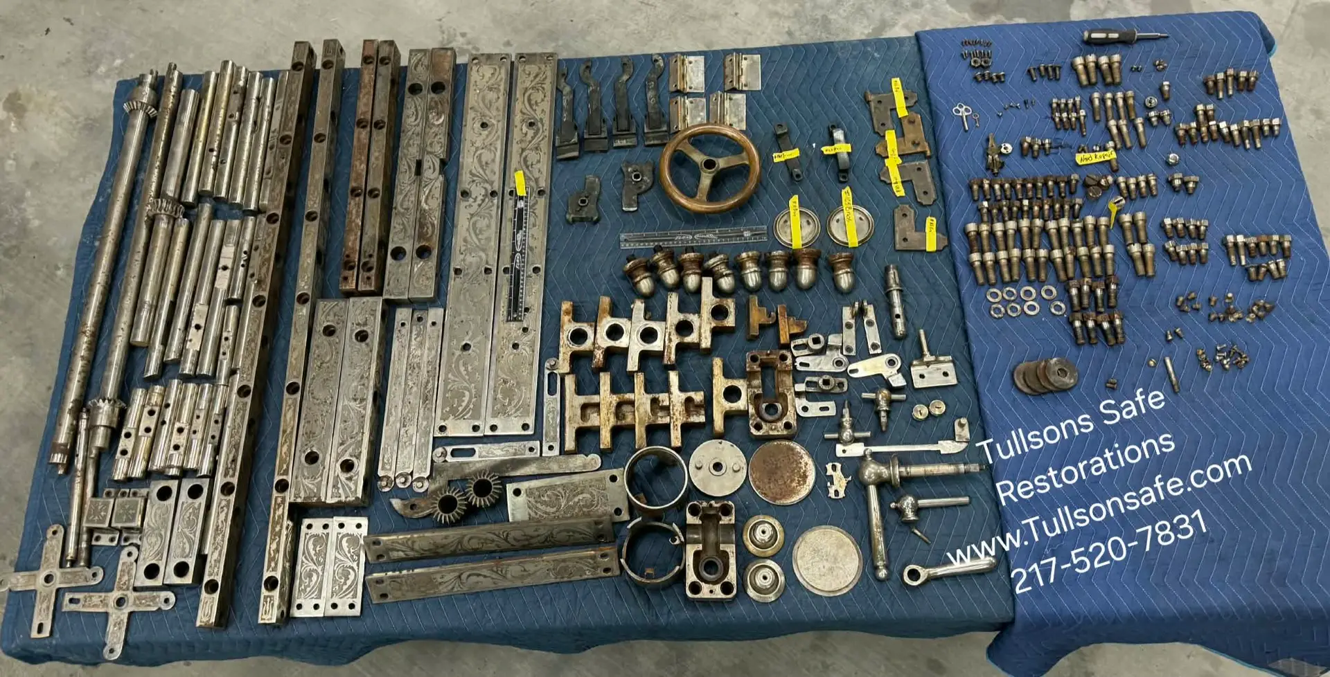 Tullson's Safe Components to be sent for plating in Gold